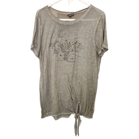 Torrid Gray Desert Tee Size 2 - Picture 2 of 4